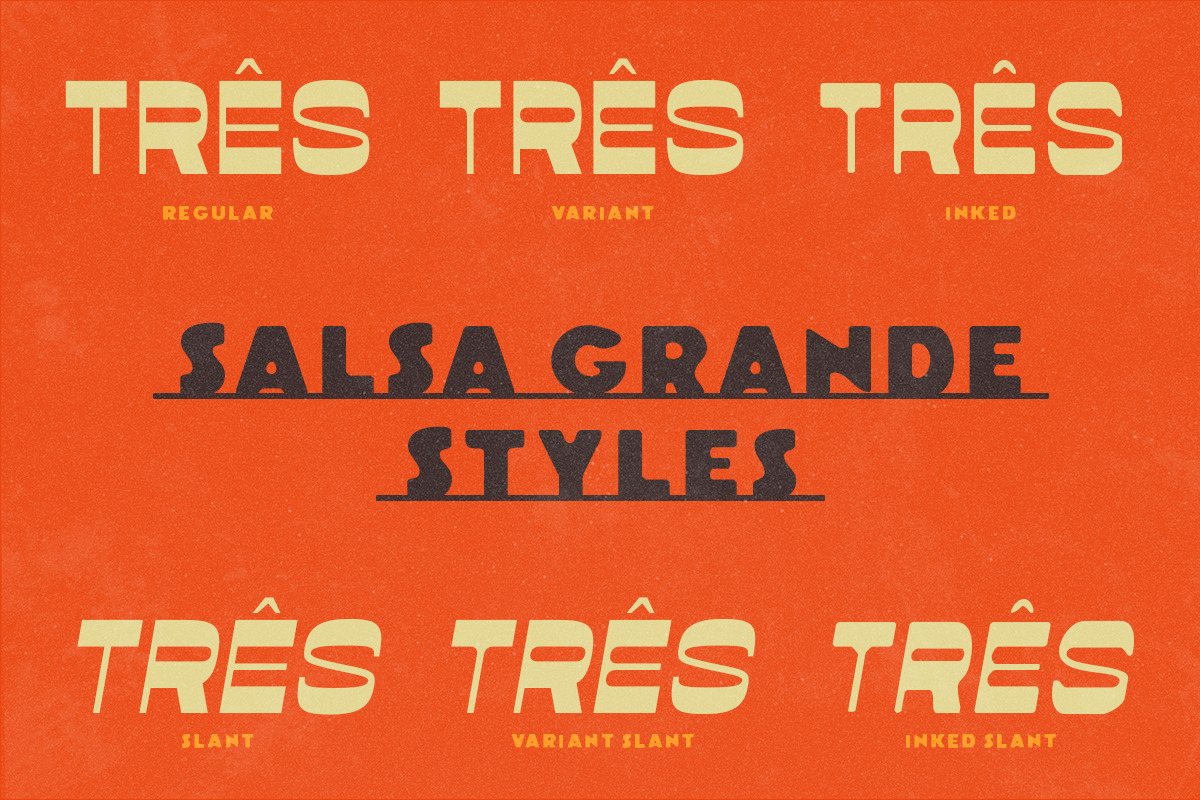 Salsa Grande & Extras!, a Sans Serif Font by IronbirdCreative (Photo 2 of 10)