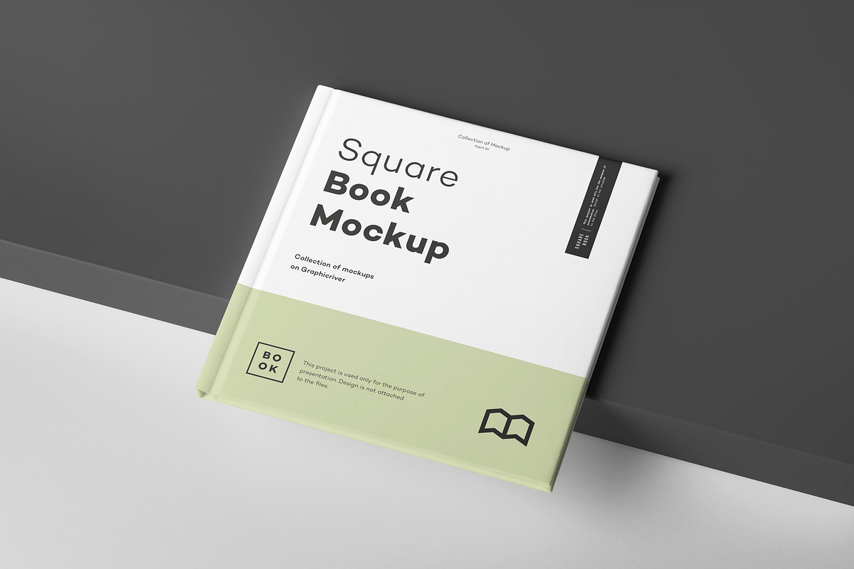 Square Book Mock up 2, a Books & Magazine Mockup by Yogurt86 (Photo 3 of 18)