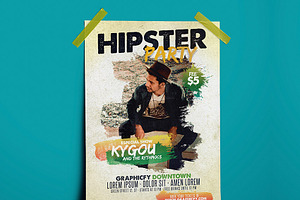 Hipster Party Flyer Template