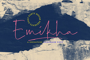 Emikha - A Signature Handmade Font