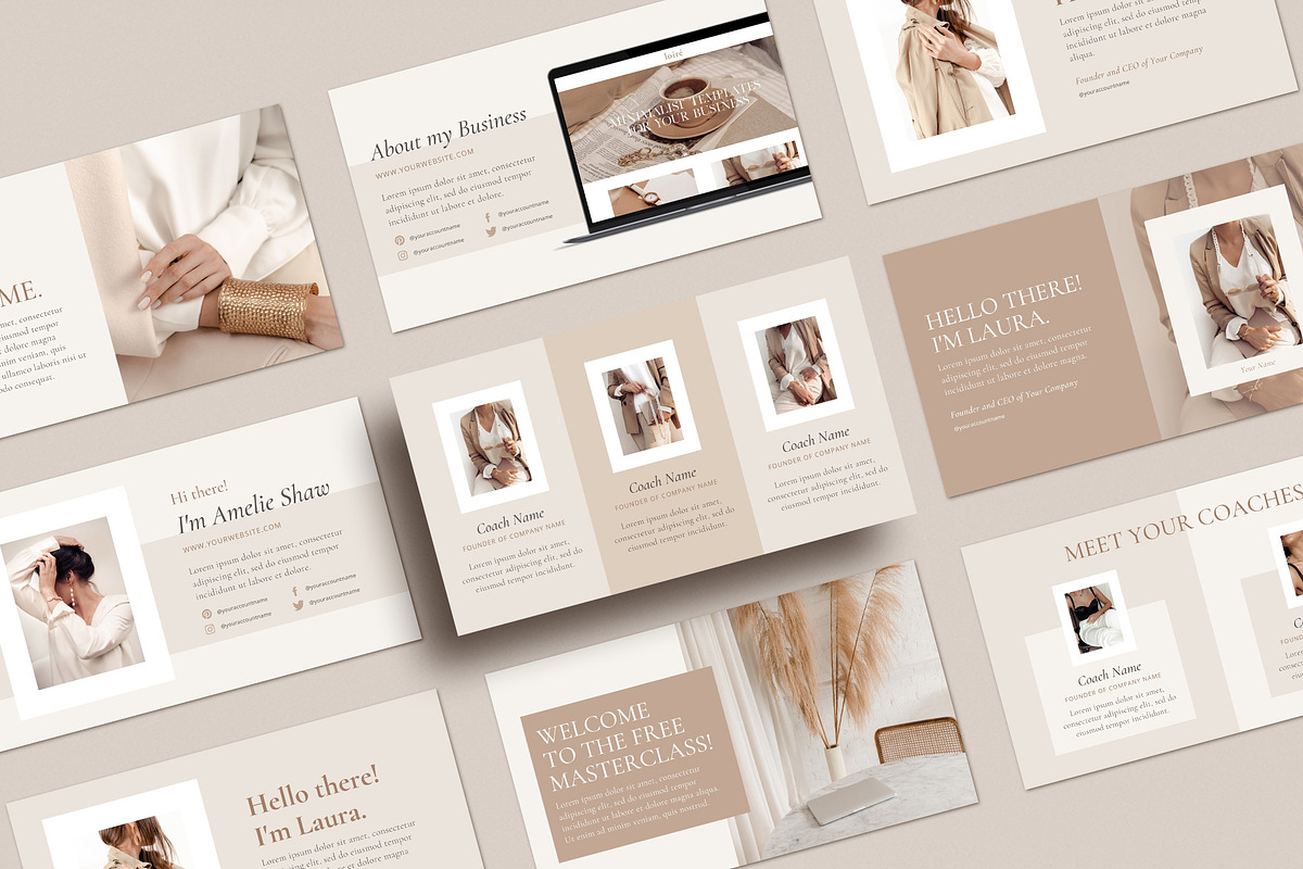 4 in 1 Course Creator Bundle CANVA, a Presentation Template by Studio Loire (Photo 14 of 73)