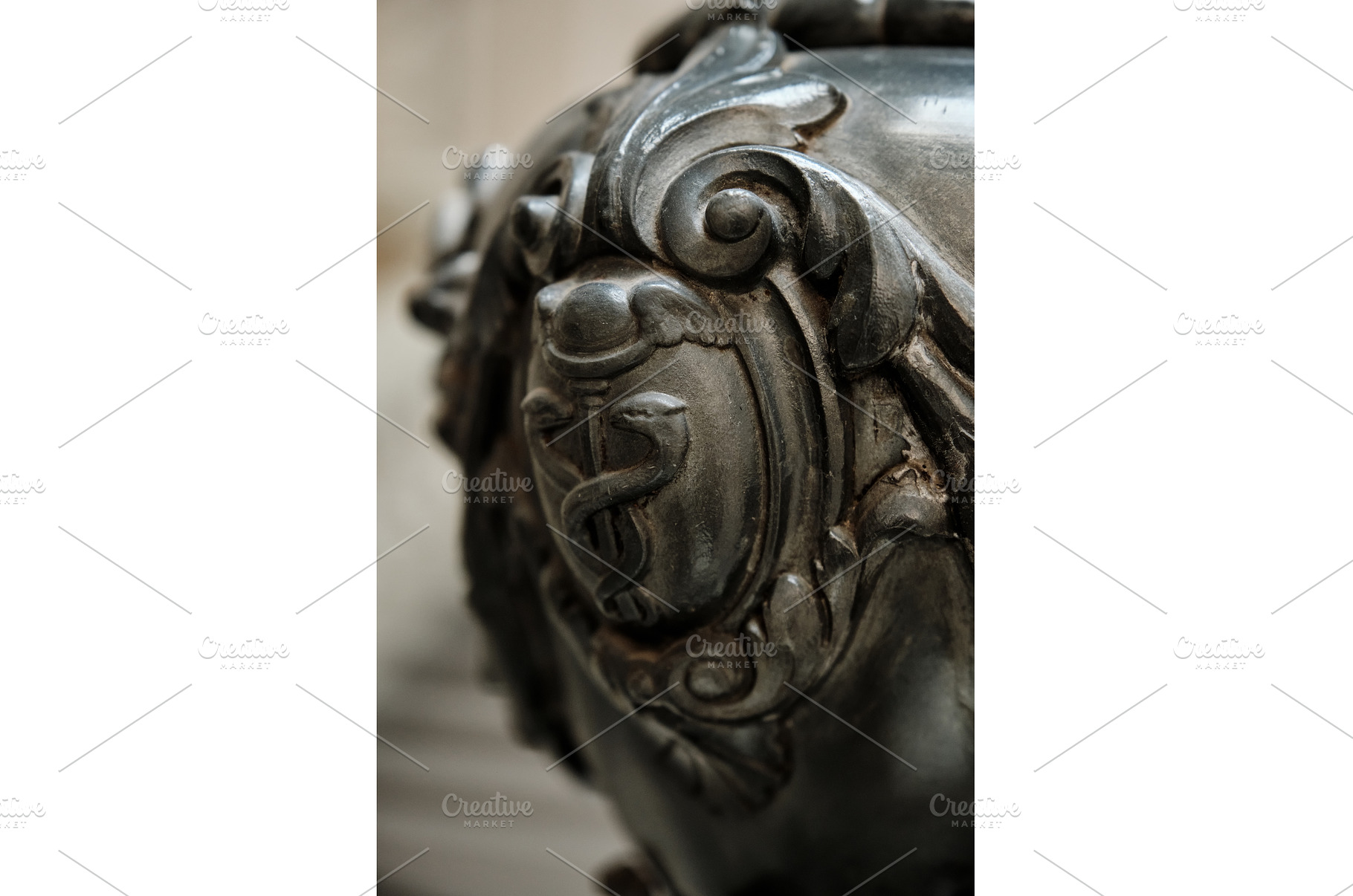 Close-up of an Ornate Metal Caduceus, a Health & Medical Photo by Rohan Photography
