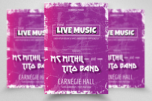 Live Music Event Flyer