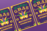Modern Mardigras Event Flyer, a Flyer Template by Tokosatsu (Thumbnail 2 of 3)