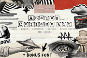 Analog Collage Kit Paper Scrapbook, an Object Graphic by DreamoraArt (Thumbnail 1 of 10)