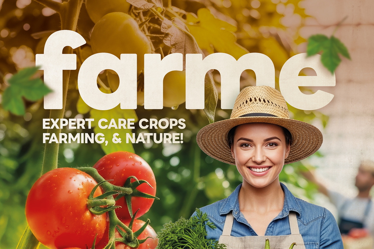 Organic Farming Flyer Template, a Flyer Template by grafilker (Photo 2 of 2)