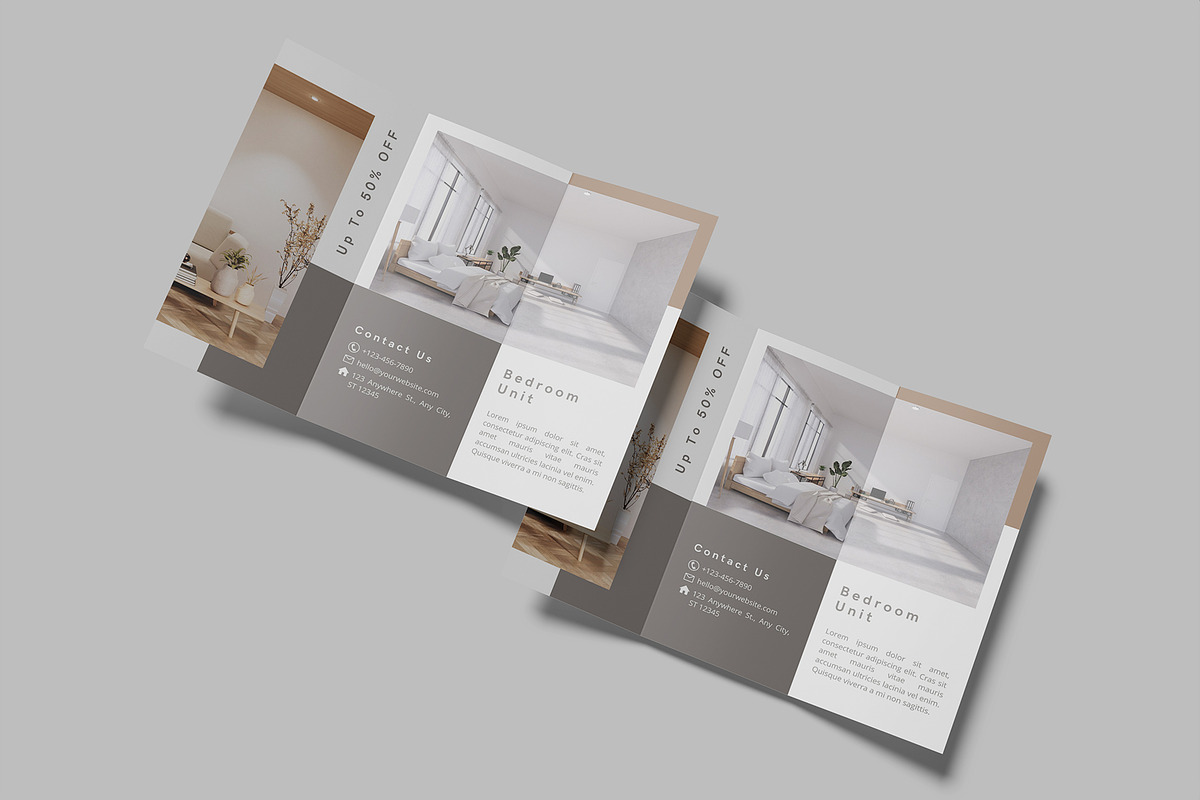 Trifold Brochure Mockup, a Print Template by Graphiculon (Photo 5 of 11)