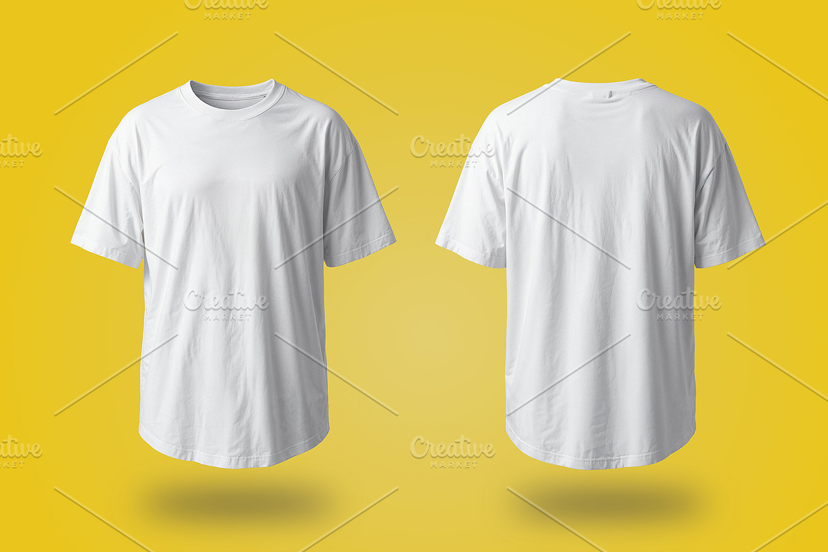 Front Back T-Shirt Mockup, a Shirt Mockup by Black Cat Studio (Photo 3 of 3)