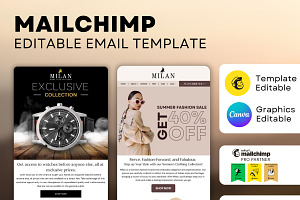 Mailchimp editable email template