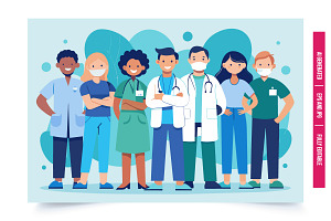 An illustration of a group of health, an Illustration by Tanuart