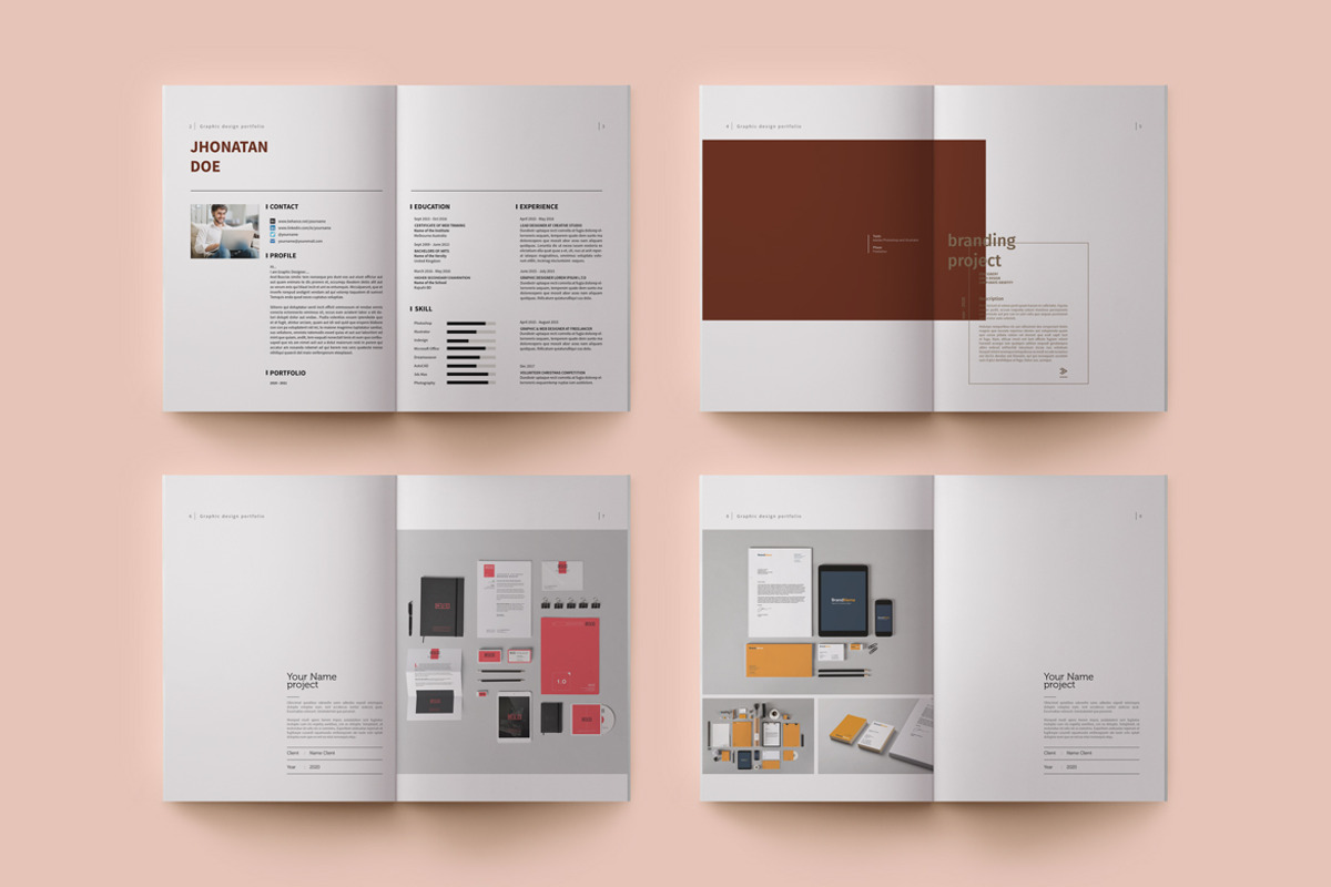 Graphic Design Portfolio, a Brochure Template by adekfotografia (Photo 2 of 16)