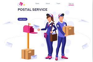 Air Shipping Person Post Mail