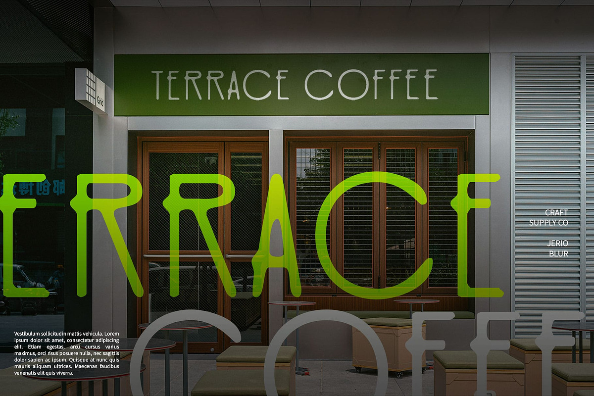 Jerio Blur, a Sans Serif Font by Craft Supply Co. (Photo 7 of 8)