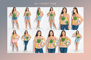 Plus Size T-shirt Mockup Bundle