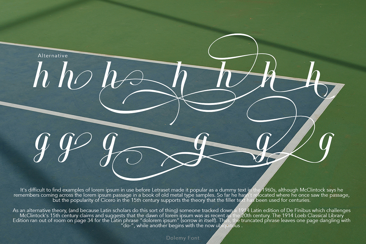 Dolemy Classic Script Font, a Script Font by TypeClassHeroes (Photo 6 of 10)