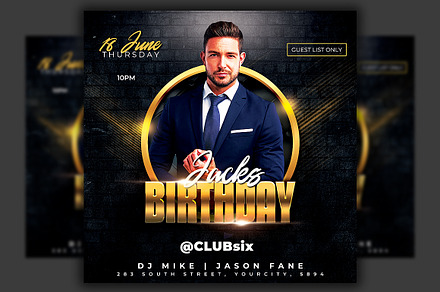 Birthday Bash Party Flyer Template, a Flyer Template by Hotpin