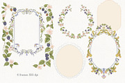 Blackberry Mice Watercolor Set, an Animal Illustration by AlenaVlasko stock Market (Thumbnail 9 of 11)