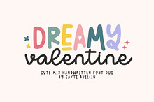 Dreamy Valentine - Cute Mix Font Duo