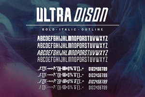 UltraDison, a Sans Serif Font by Auliacreative