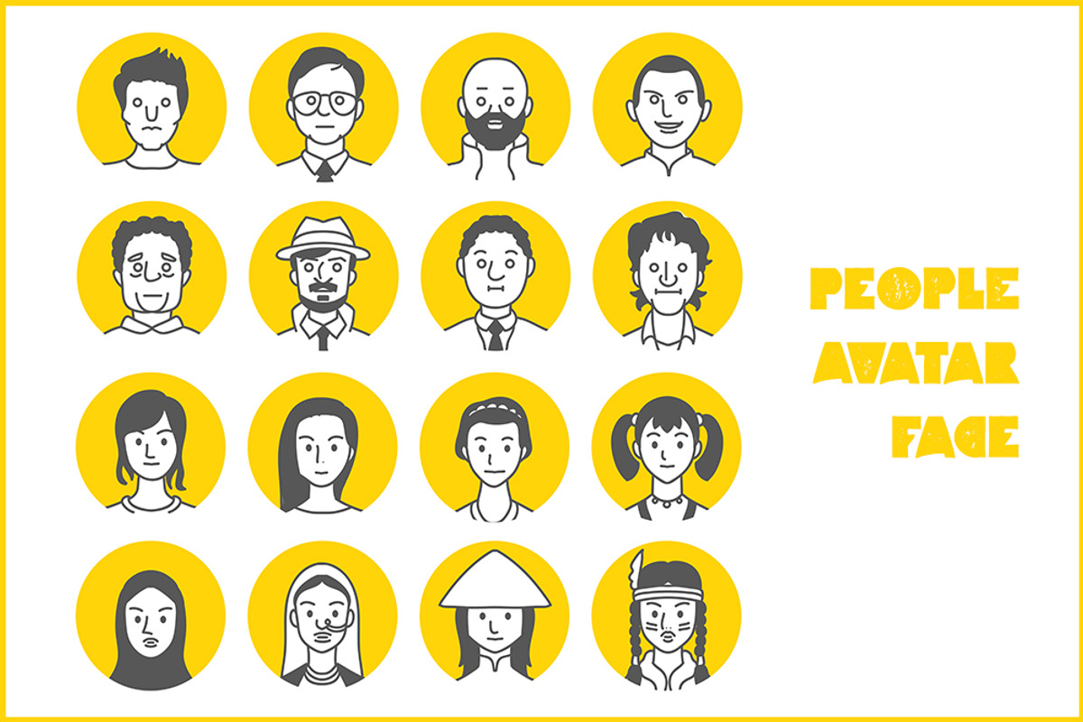 People Avatar Face icons, an Icon by LW