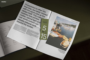 Bookmark & Newsprint Mockup