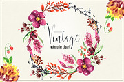 Vintage Watercolor clipart, an Animal Illustration by LABFcreations (Thumbnail 2 of 9)