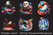4th Of July Bald Eagle Sublimation, a Seasonal Illustration by RobertsArt (Thumbnail 6 of 7)