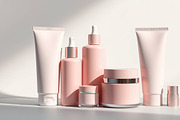 132 Full Skincare Collection Mockup, an Advertising Mockup by adenpinkstore (Thumbnail 3 of 13)