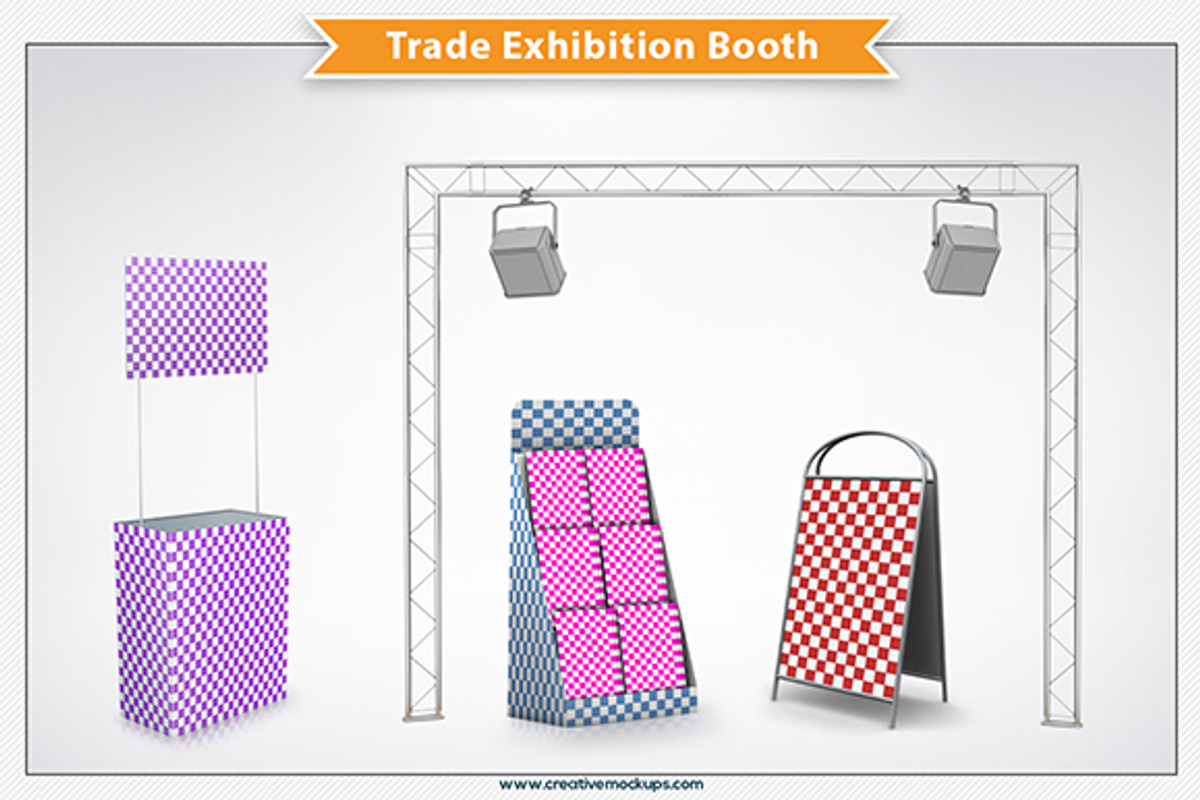 Trade Exhibition Booth PSD, an Advertising Mockup by Plus Media (Photo 4 of 5)