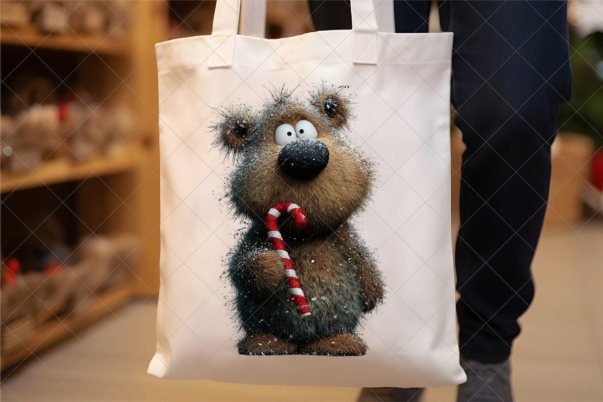 Black Teddy Bear Christmas Clipart, an Illustration by SinaCreation (Photo 6 of 7)