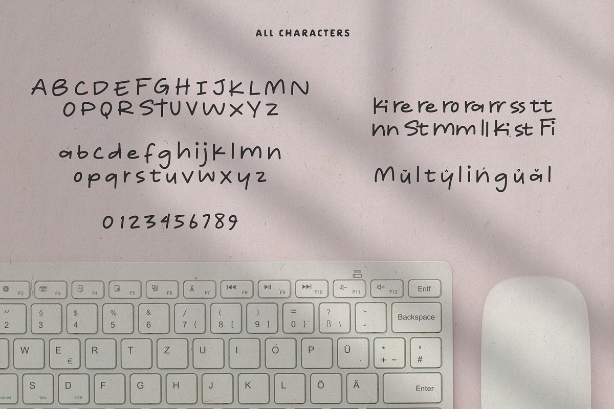 Ella's Notes, a Handwritten Font by NUGS (Photo 6 of 6)