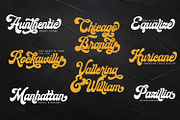 Ginchiest - Retro Bold Script, a Script Font by Ridha-38.lineart (Thumbnail 3 of 14)