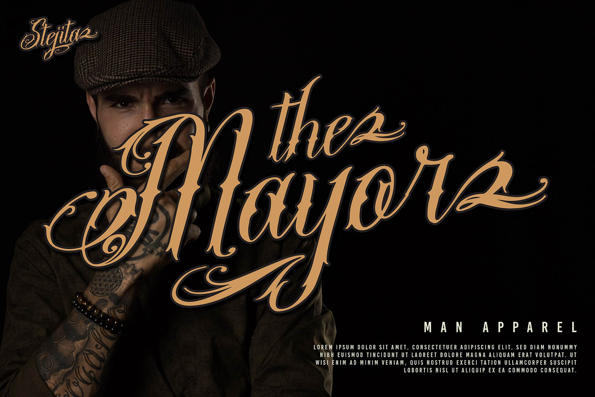 Stejita | Tattoo Script Font, a Script Font by Denustudios (Photo 6 of 14)