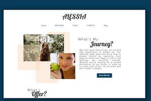 Alessia Wix Website Template