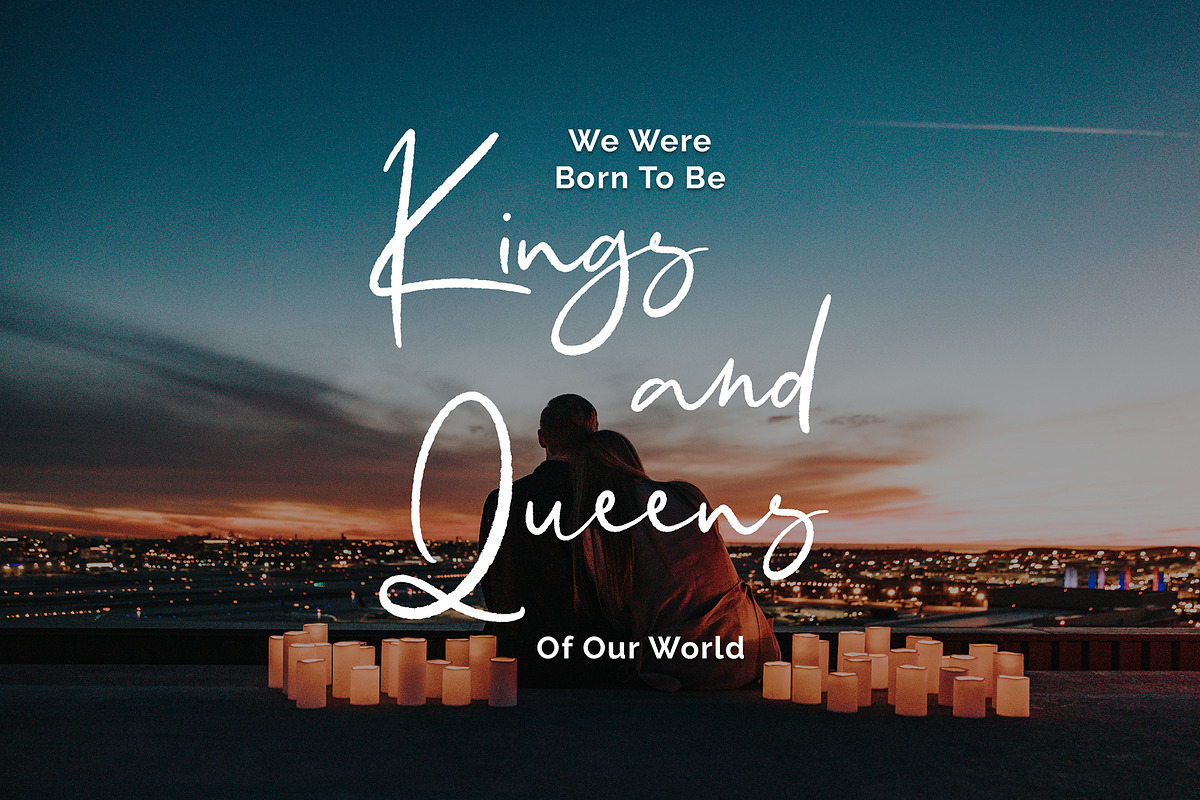 Santique Signature Script Font preview 5