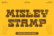 CS Misley Stamp, a Slab Serif Font by Craft Supply Co. (Thumbnail 1 of 8)