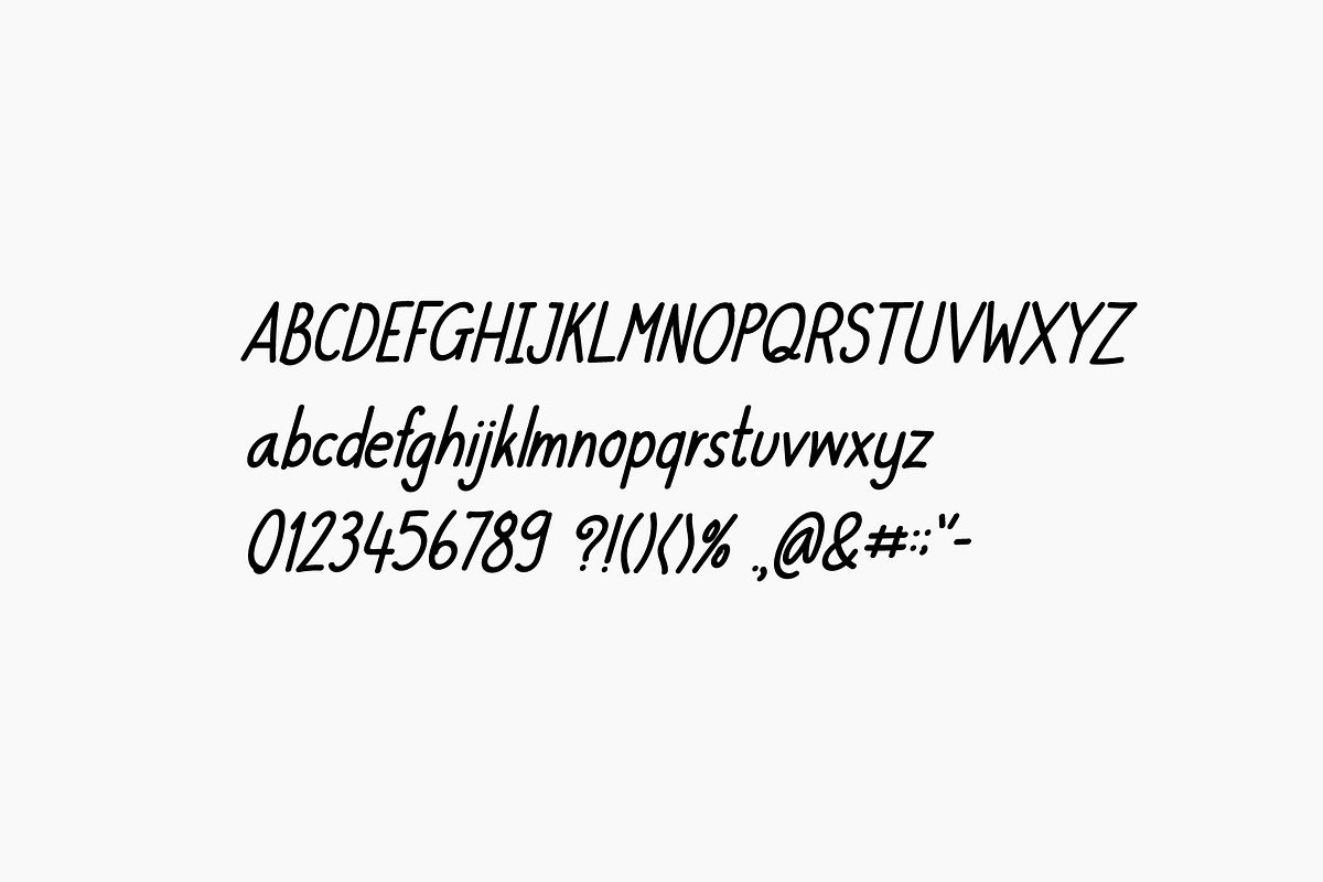 Round A, a Script Font by TKDoodle