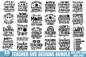 Teacher SVG Bundle, a Graphic by Designer302