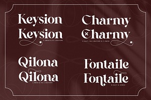 Qilona Elegant Serif Font