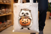 Halloween Cute Hedgehog Clipart, an Illustration by Rose Art (Thumbnail 5 of 7)