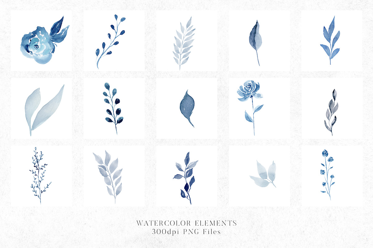Bonnie Blue - Botanical Clipart, an Illustration by The Autumn Rabbit Ltd (Photo 3 of 9)