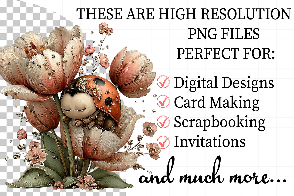 Whimsical Spring Ladybug Clipart, an Illustration by Daily.Designs (Photo 2 of 8)