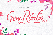 Geng Rimba - Modern Script Font, a Script Font by StringLabs (Thumbnail 1 of 13)