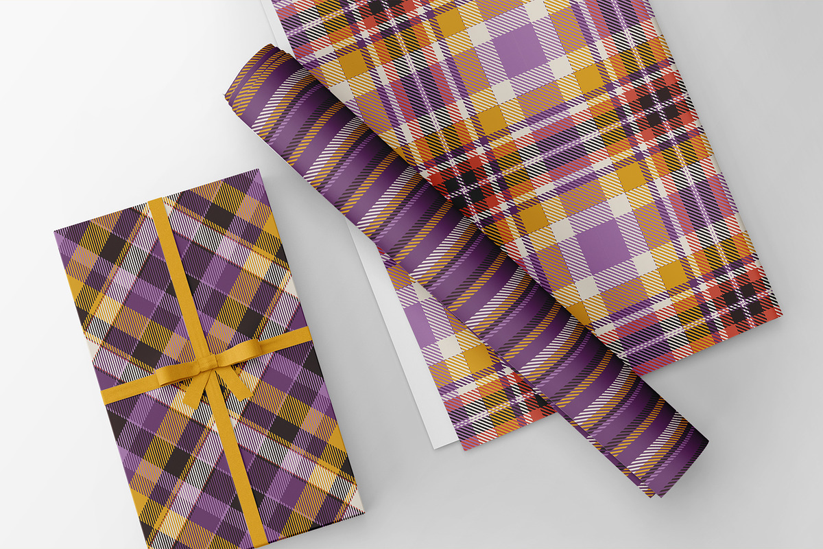 #17 Halloween Pattern Set of Plaids, a Pattern Graphic by Plaid4You (Photo 4 of 8)