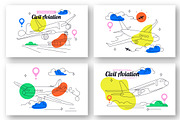 8 International Civil Aviation Day, a Transportation Illustration by denayunebgt (Thumbnail 2 of 3)
