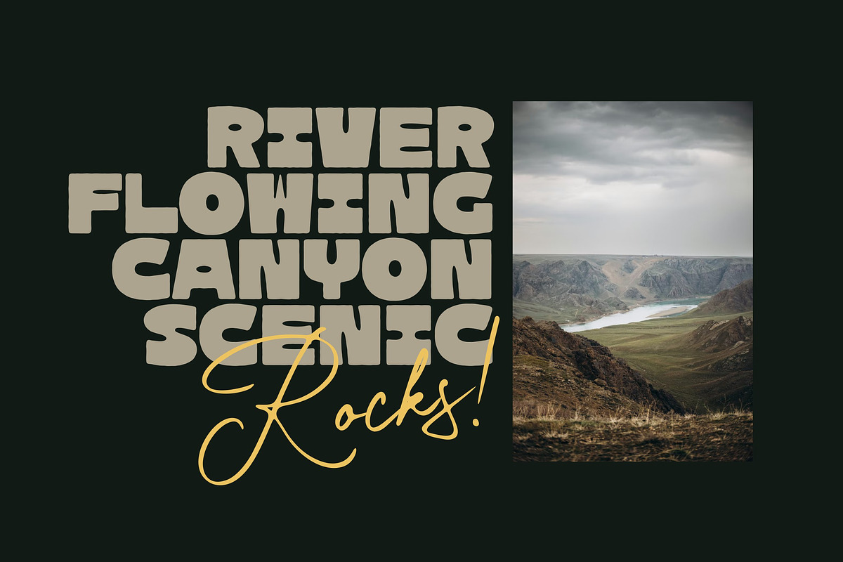 Rolling Hills - Font Duo, a Sans Serif Font by ErgibiStudio (Photo 4 of 10)