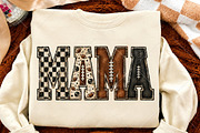 Preppy Football Mama Checkered PNG, a Seasonal Illustration by Canvas Craft (Thumbnail 4 of 6)