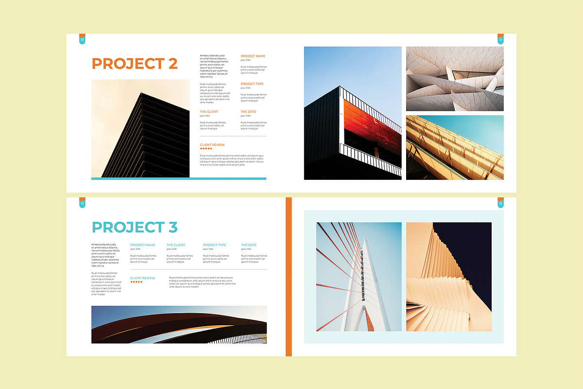 A5 Architecture Portfolio, a Brochure Template by WOWPro (Photo 5 of 8)