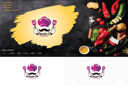 Restaurant Logo, an Object Graphic by Vector Stall