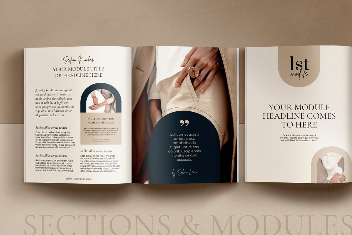 2in1 eBook + WorkBook for Courses, a Magazine Template by Mirazz (Photo 6 of 25)